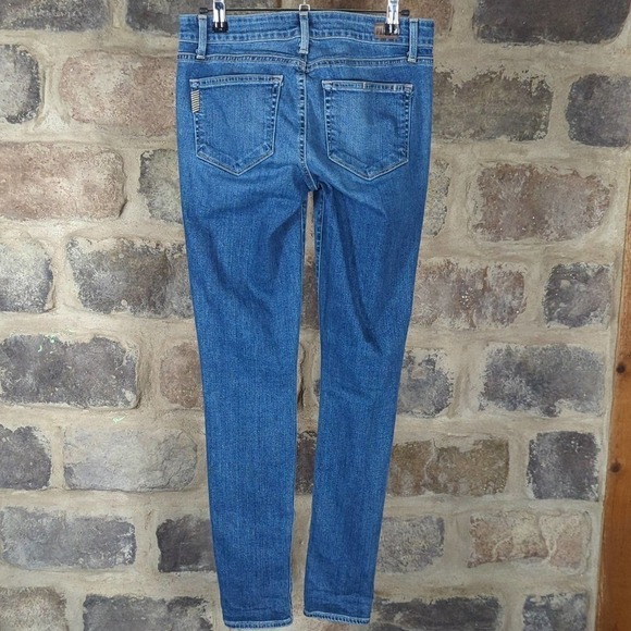PAIGE Blue Jeans Verdugo Ultra Skinny Dazeley Destructive Denim Woman's Size 28 - Picture 6 of 13
